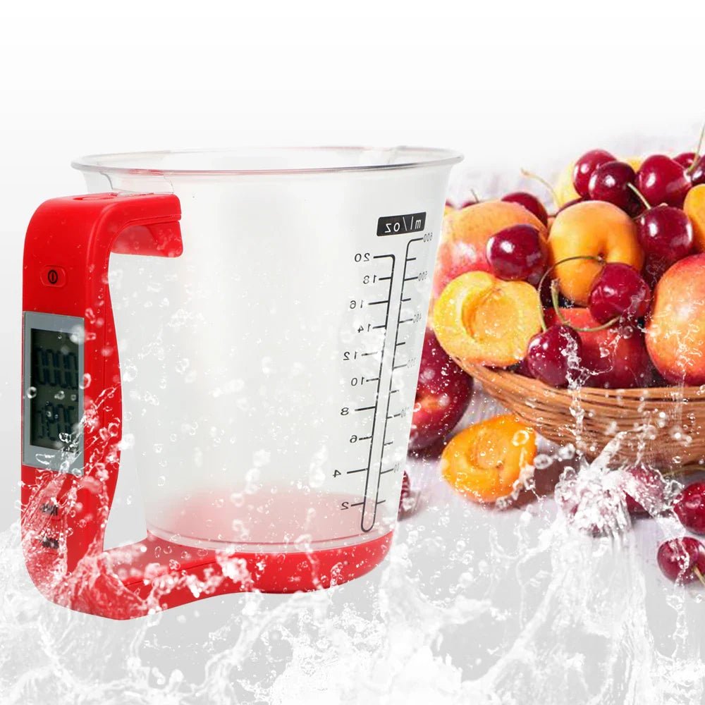 Balance de Cuisine - ElectronicCups™ - Rouge - Cuisine et moi