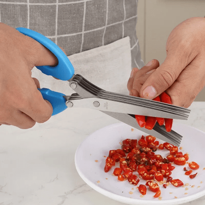 Ciseaux de Cuisine - MultiLayersScissor™ - Bleu - Cuisine et moi