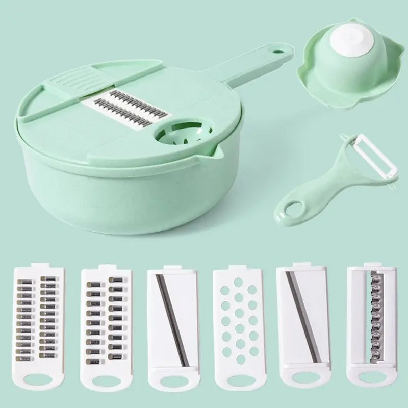 Hachoir Manuel - CutShredGrater™ - Vert - Cuisine et moi